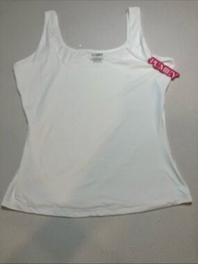 Women’s White Scoop Neck Tank Top - Lightweight Everyday Layer